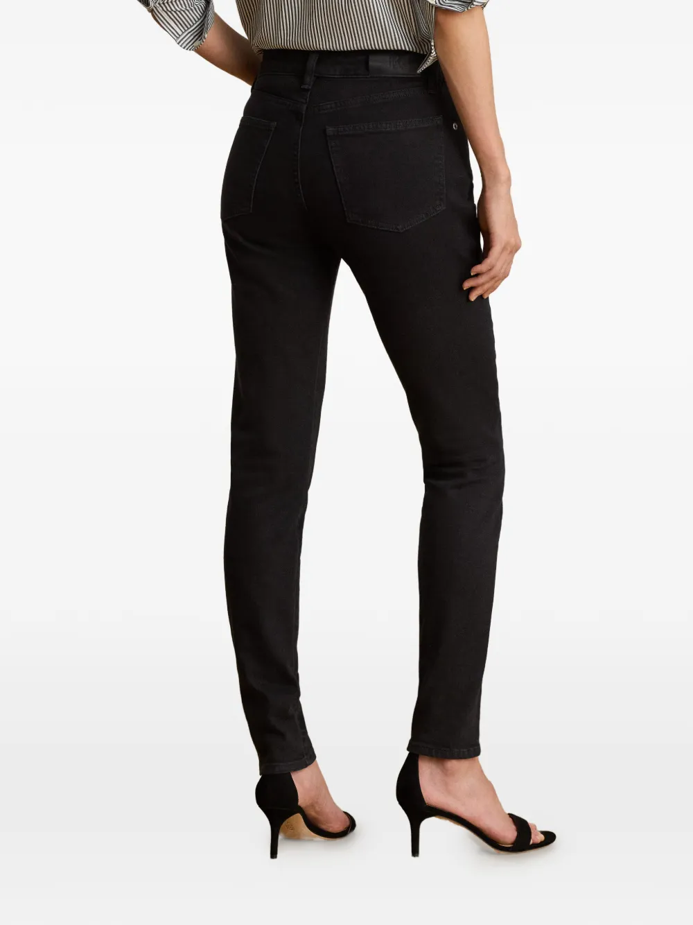 Lauren Ralph Lauren High waist skinny jeans Zwart