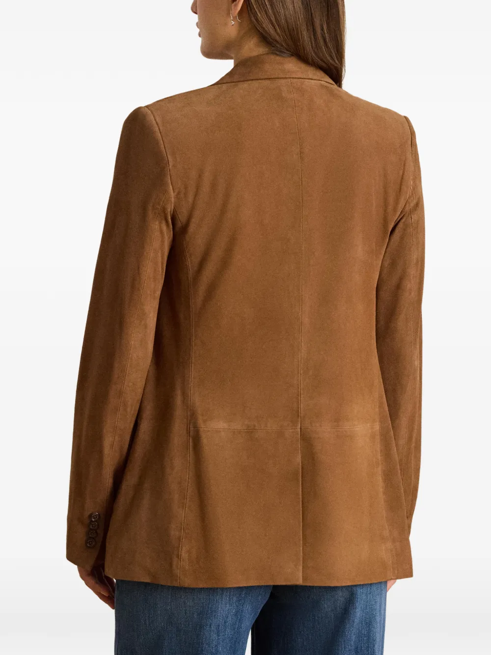 Lauren Ralph Lauren Blazer van geitensuède Bruin