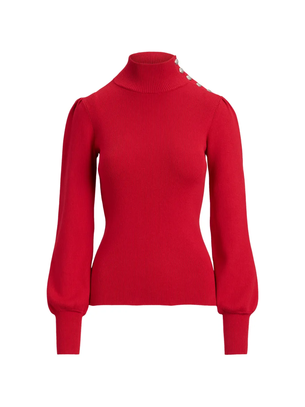 Lauren Ralph Lauren Maglione a coste - Rosso
