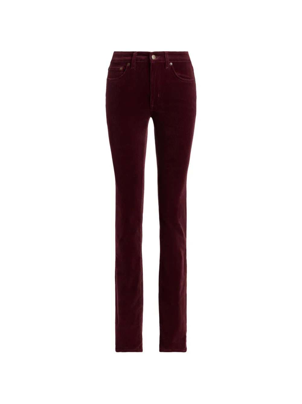 Lauren Ralph Lauren Pantaloni slim a coste - Rosso