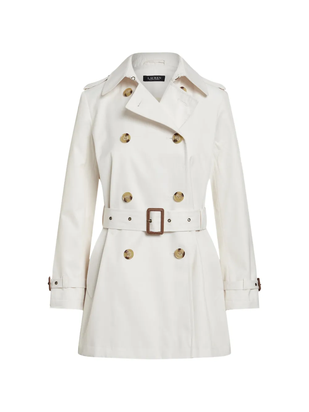Lauren Ralph Lauren double-breasted belted trench coat - Nude