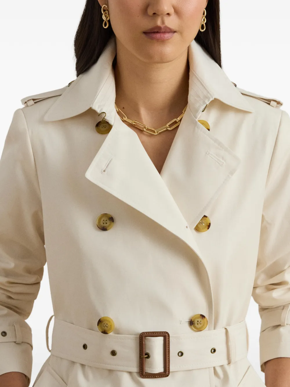 Lauren Ralph Lauren ベルテッド ダブルトレンチコート | ニュートラル
