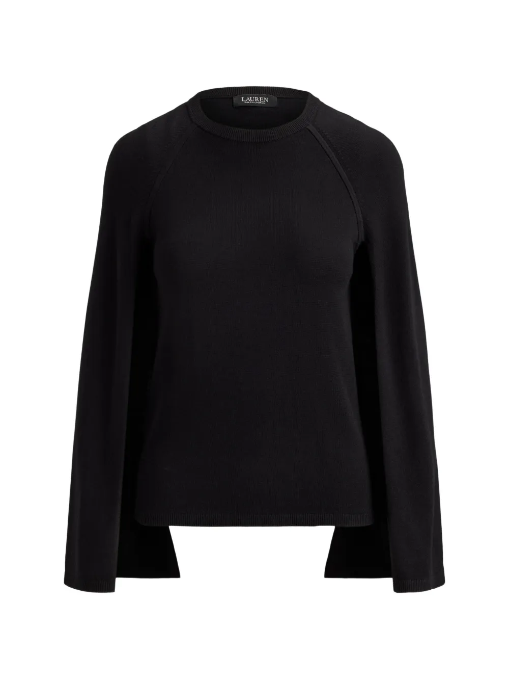 Lauren Ralph Lauren Maglione con mantella - Nero