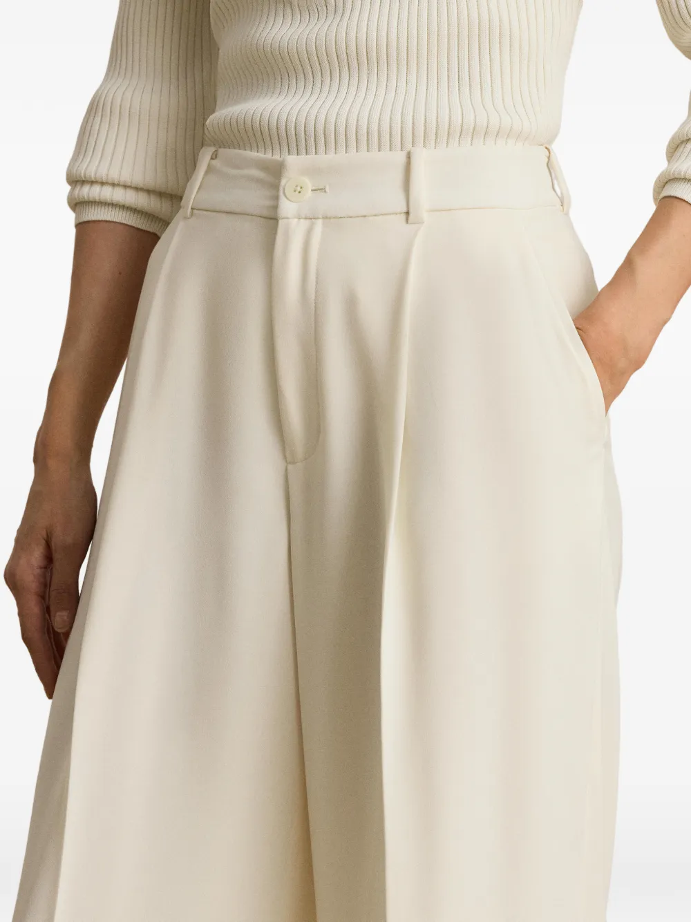 Lauren Ralph Lauren Georgette broek Beige