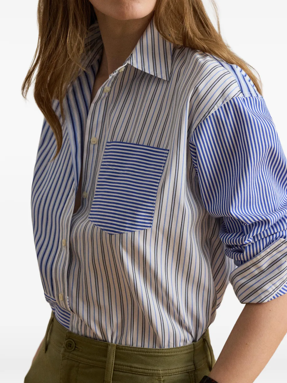 Lauren Ralph Lauren Gestreepte blouse met patroon Blauw