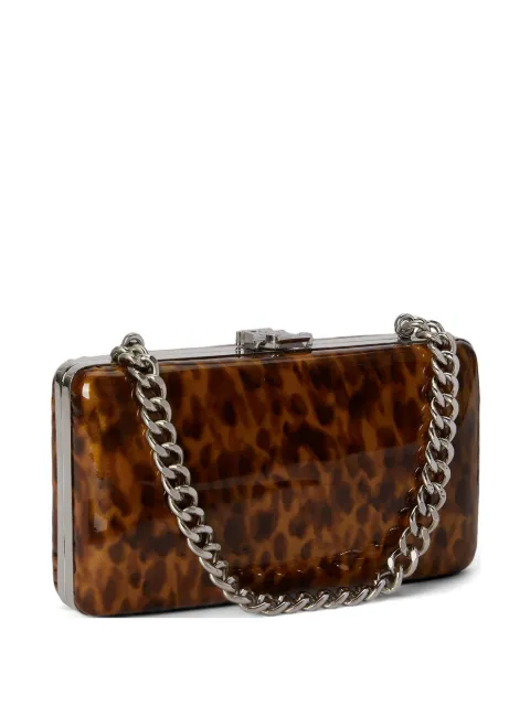 Lauren Ralph Lauren Franki tortoiseshell-print leather clutch bag