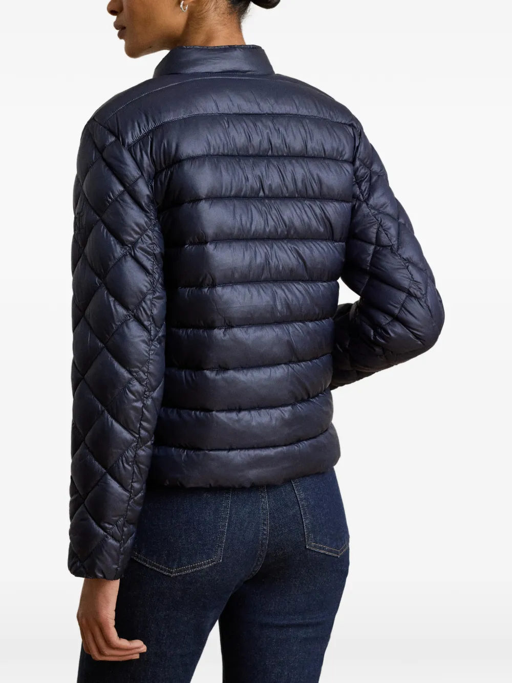 Lauren Ralph Lauren Gewatteerd jack met opstaande hals Blauw