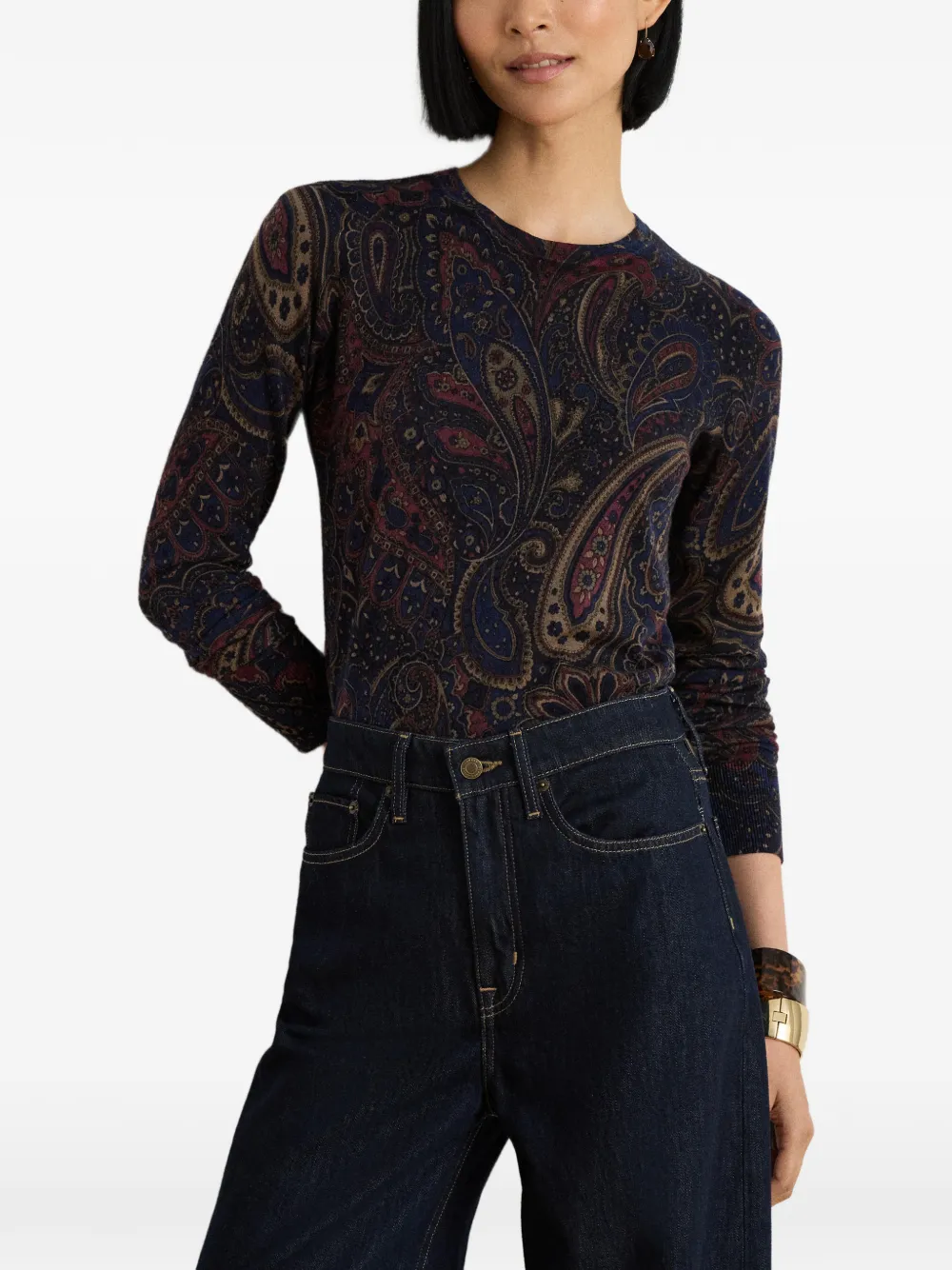 Lauren Ralph Lauren Trui met paisley-print Blauw