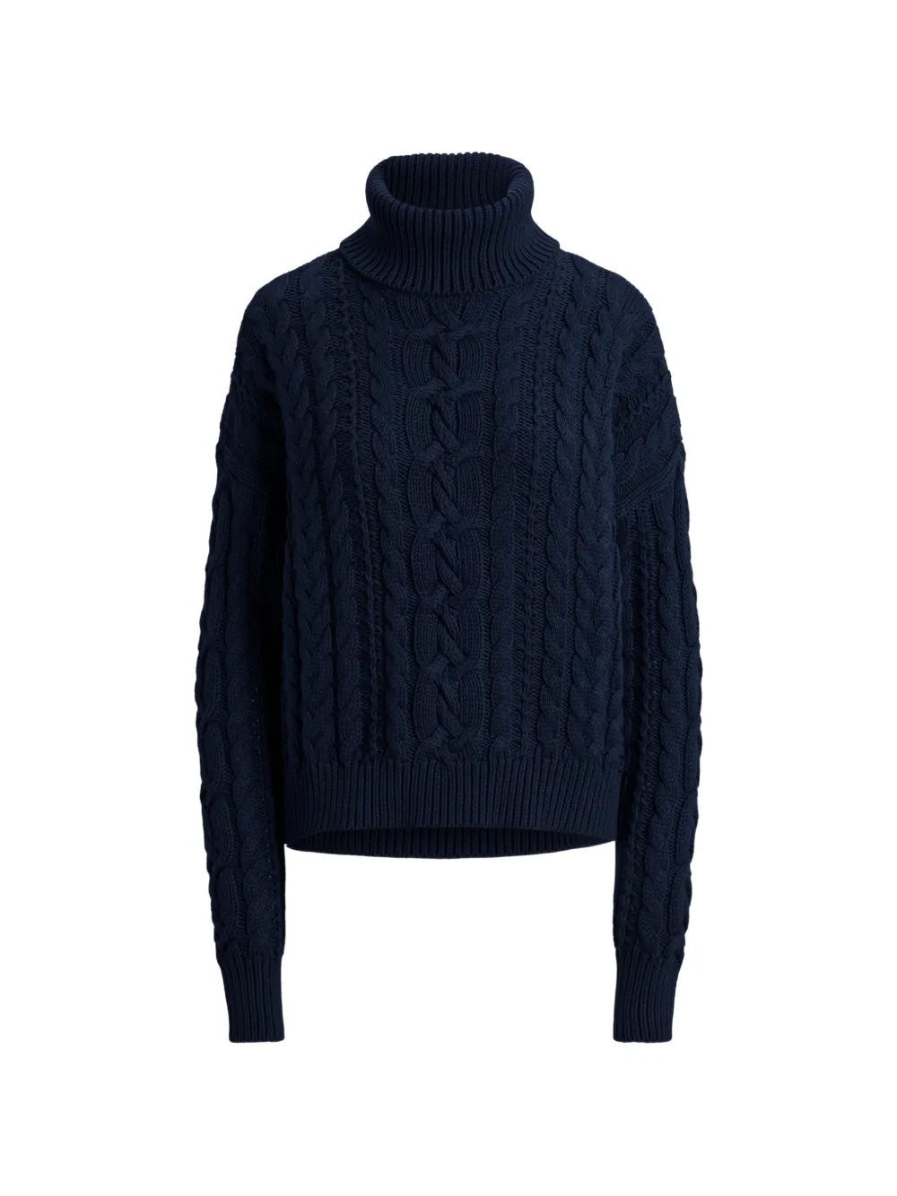 Lauren Ralph Lauren Maglione intrecciato in cotone - Blu