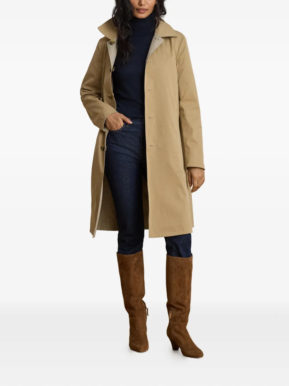 Lauren Ralph Lauren Omkeerbare balmacaan jas Beige