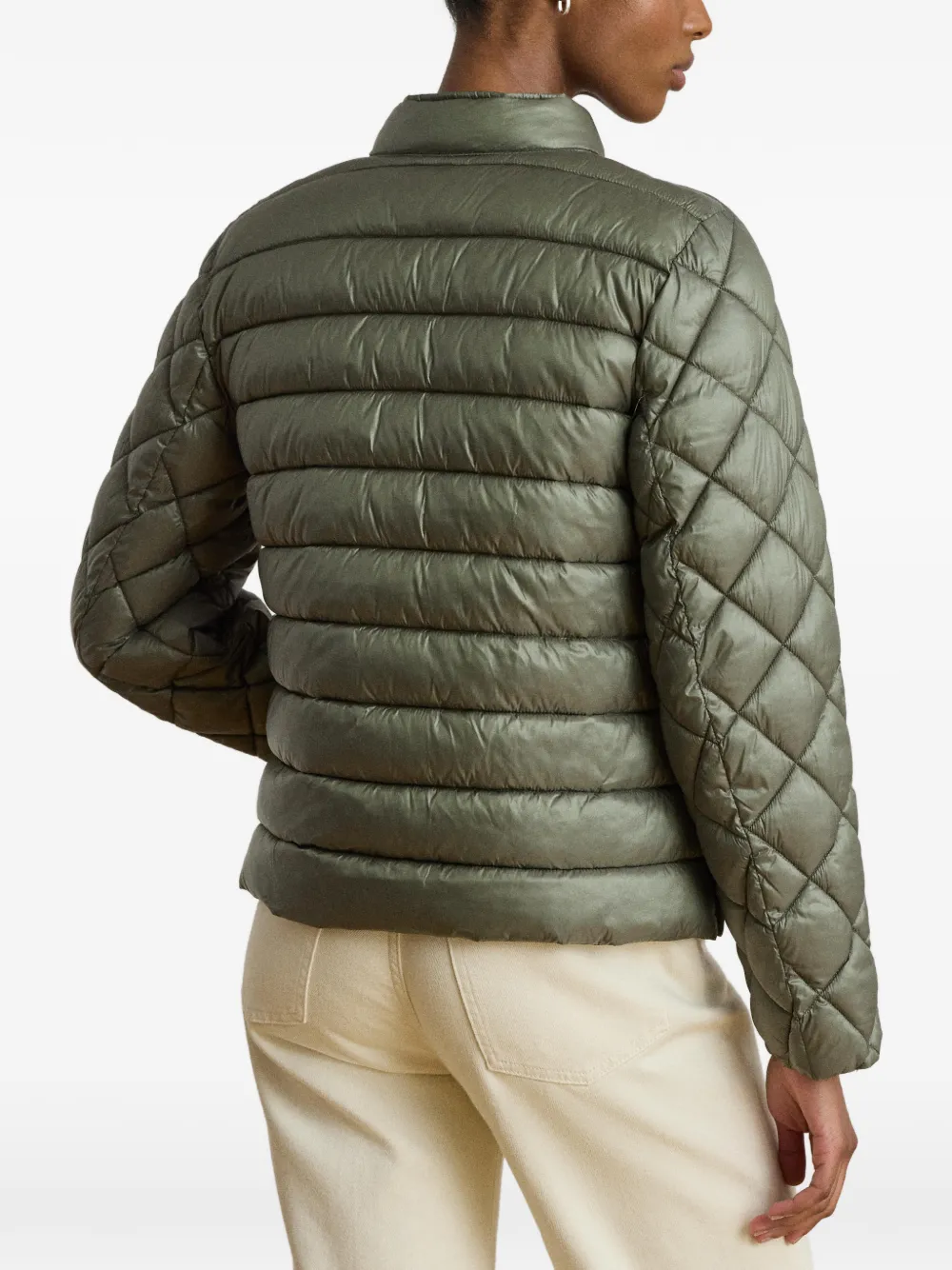 Lauren Ralph Lauren Gewatteerd jack met opstaande hals Groen