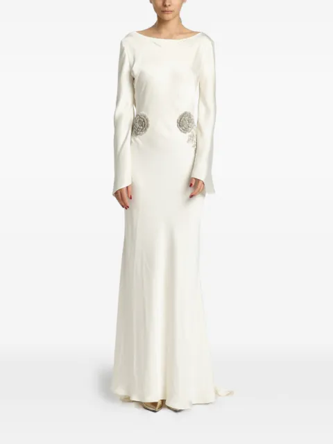 MIAU by Clara Rotescu Milos bead-embellished gown