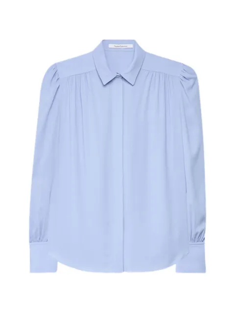 Another Tomorrow gathered blouse