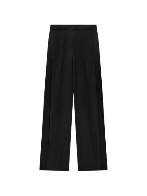 Another Tomorrow satin-stripe tuxedo trousers