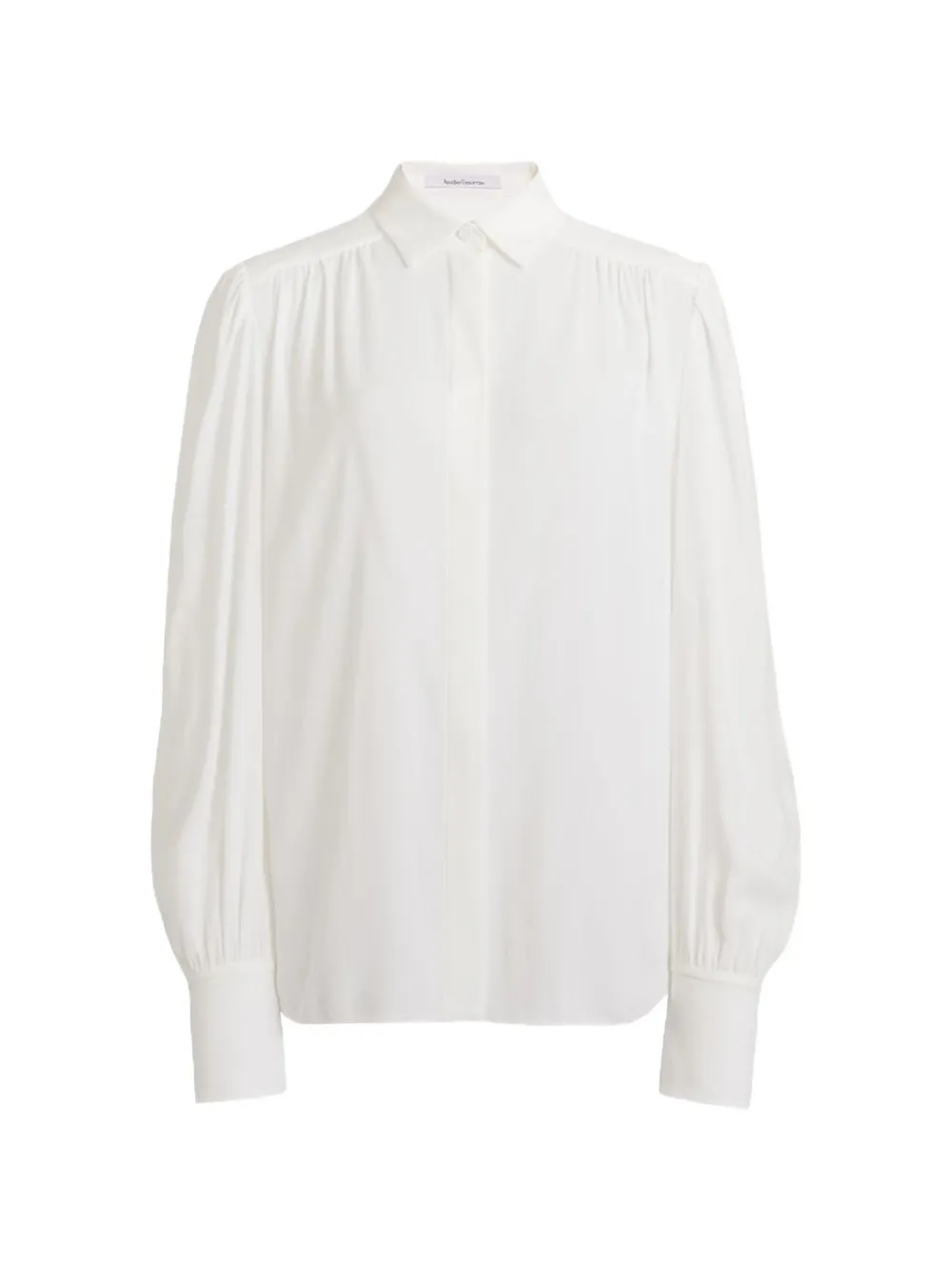 Another Tomorrow gathered blouse - Bianco