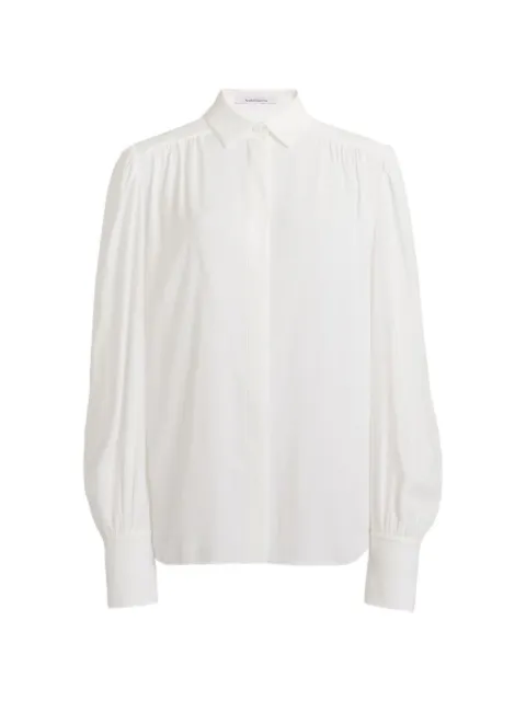 Another Tomorrow gathered blouse