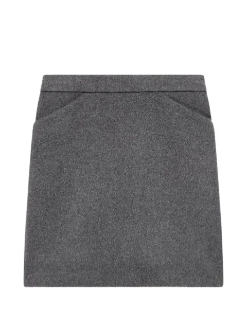 Another Tomorrow tailored cashmere skirt