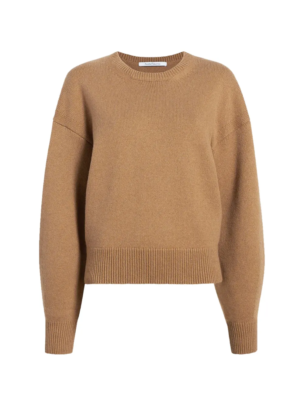 Another Tomorrow darted cashmere sweater - Nude