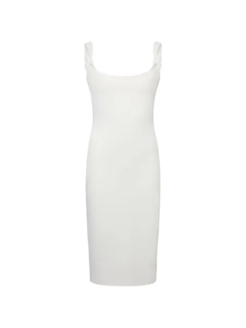 Another Tomorrow midi twist-detail bias dress