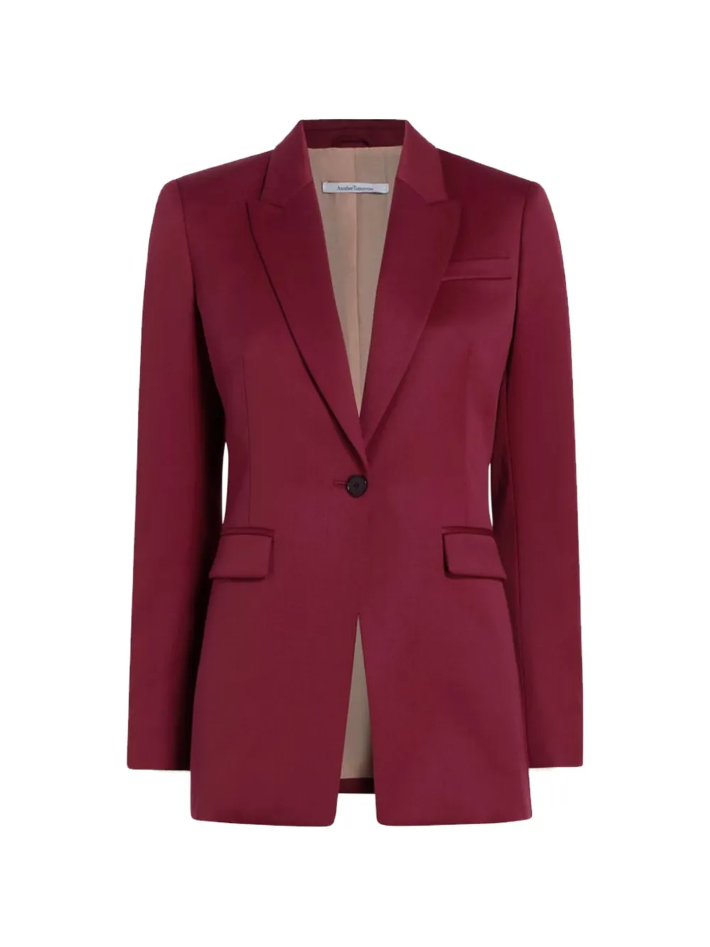 Another Tomorrow single-button peaked-lapel blazer - Rosso
