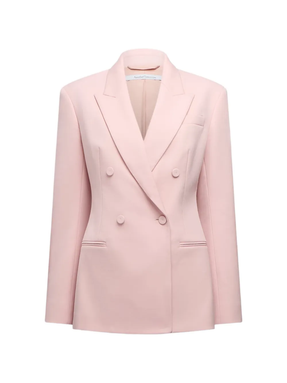 Another Tomorrow double-breasted tailored jacket - Rosa