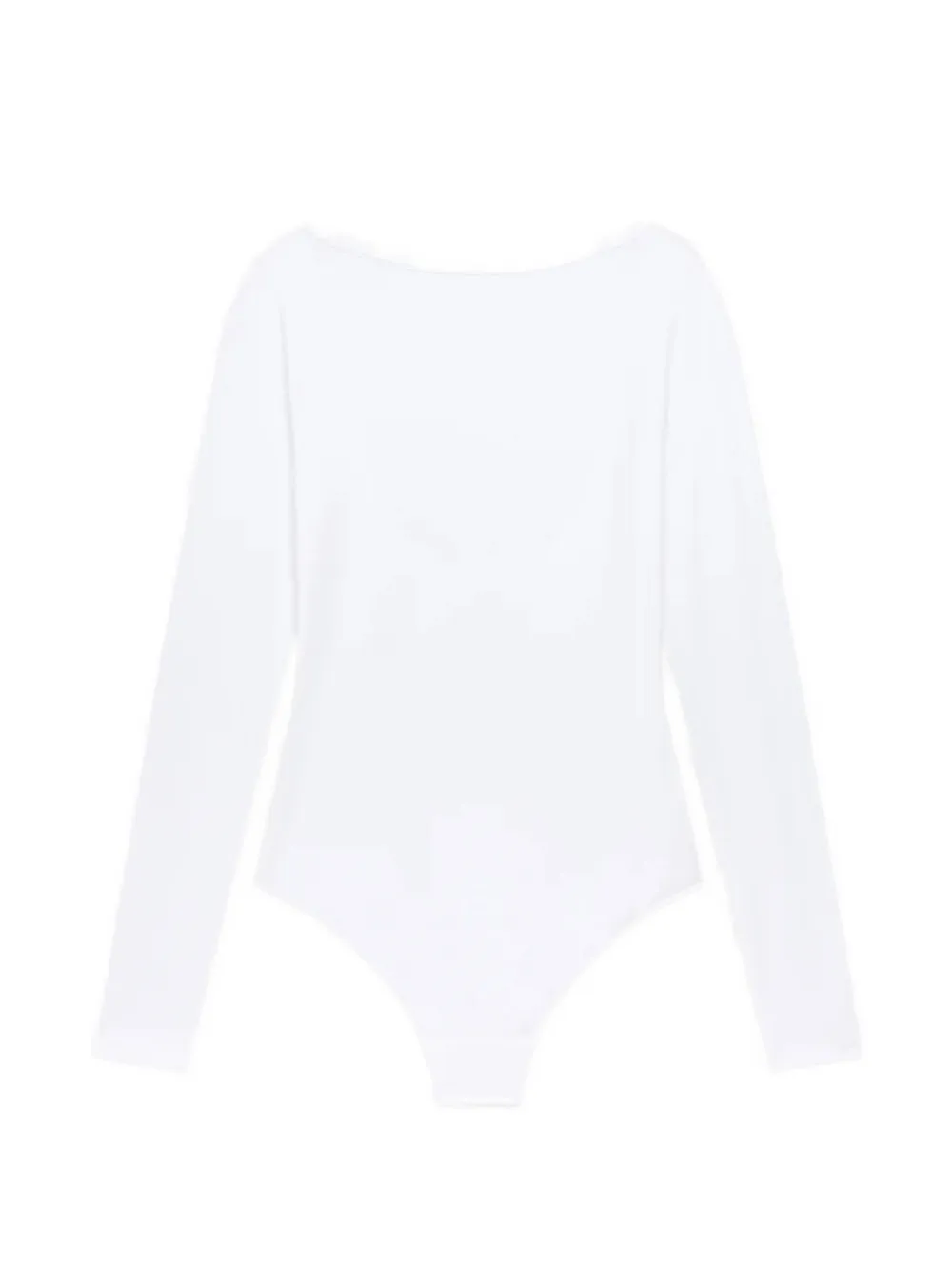 Another Tomorrow scoop-back long-sleeve bodysuit