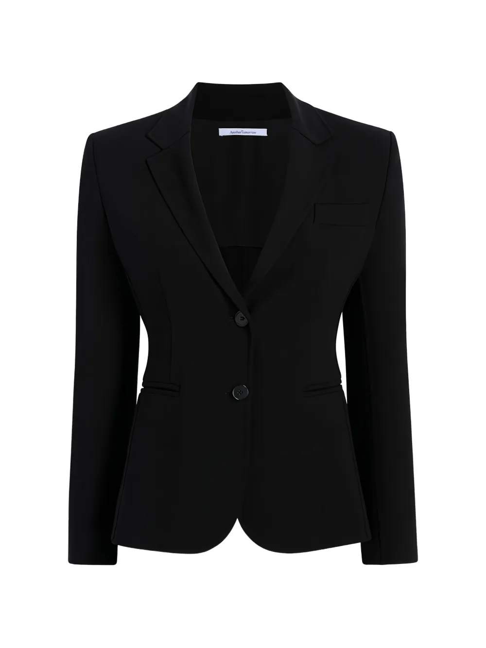 Another Tomorrow Doppio cropped blazer - Black