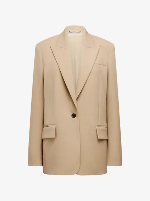 Another Tomorrow oversized peak-lapel blazer