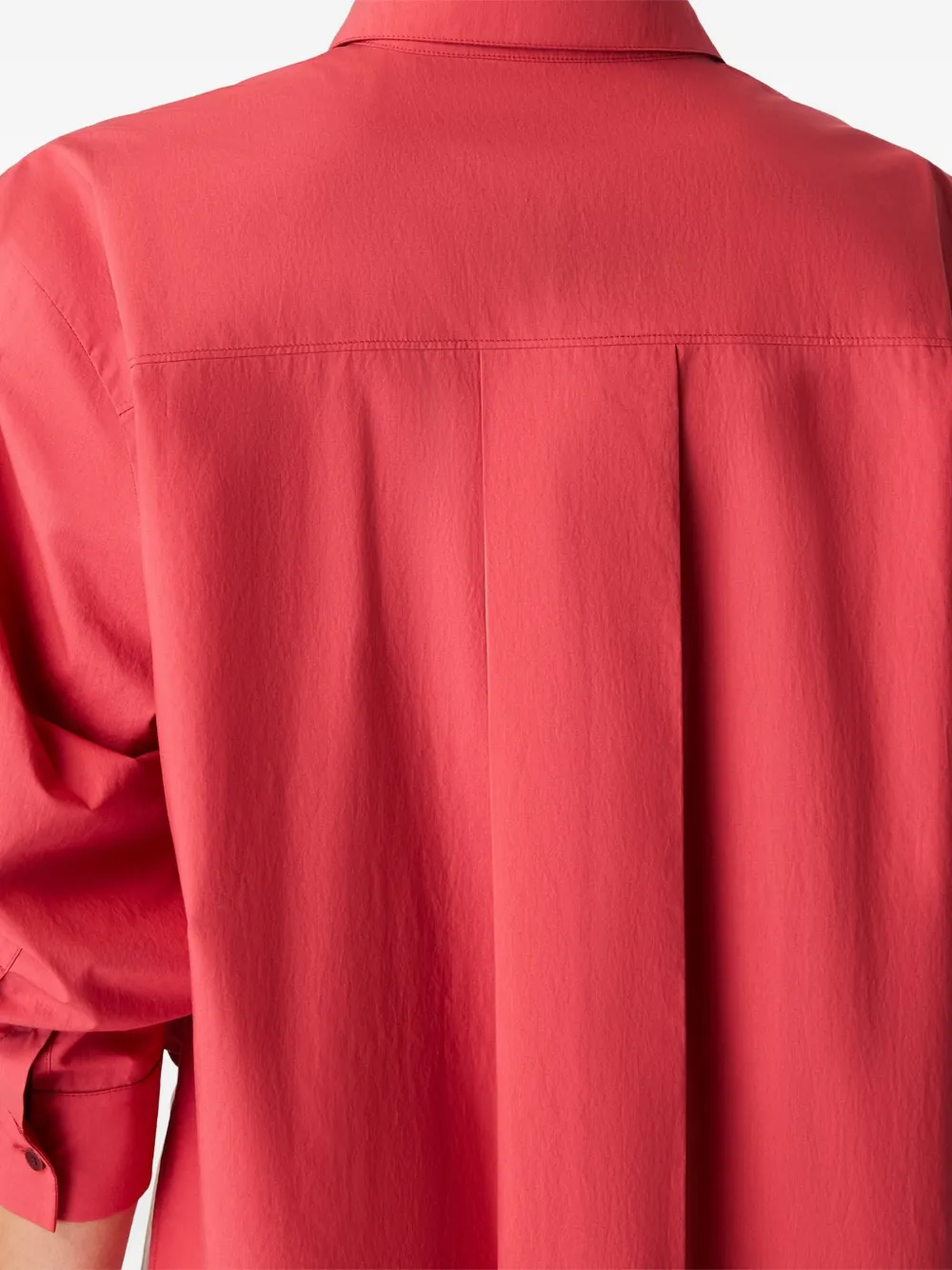 Another Tomorrow Blouse met geplooide rug Rood