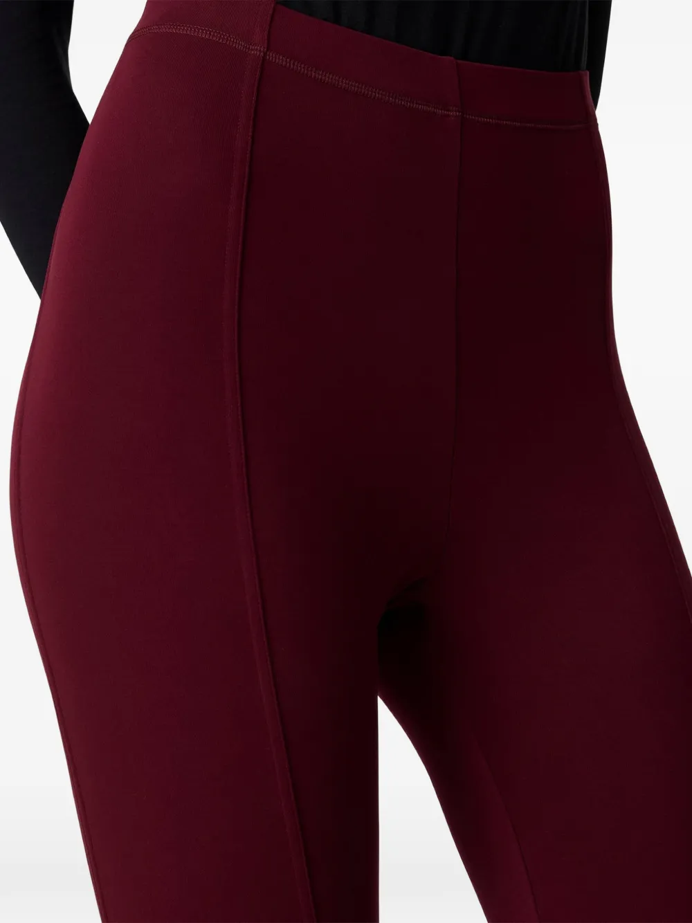 Another Tomorrow Legging met afwerking Rood