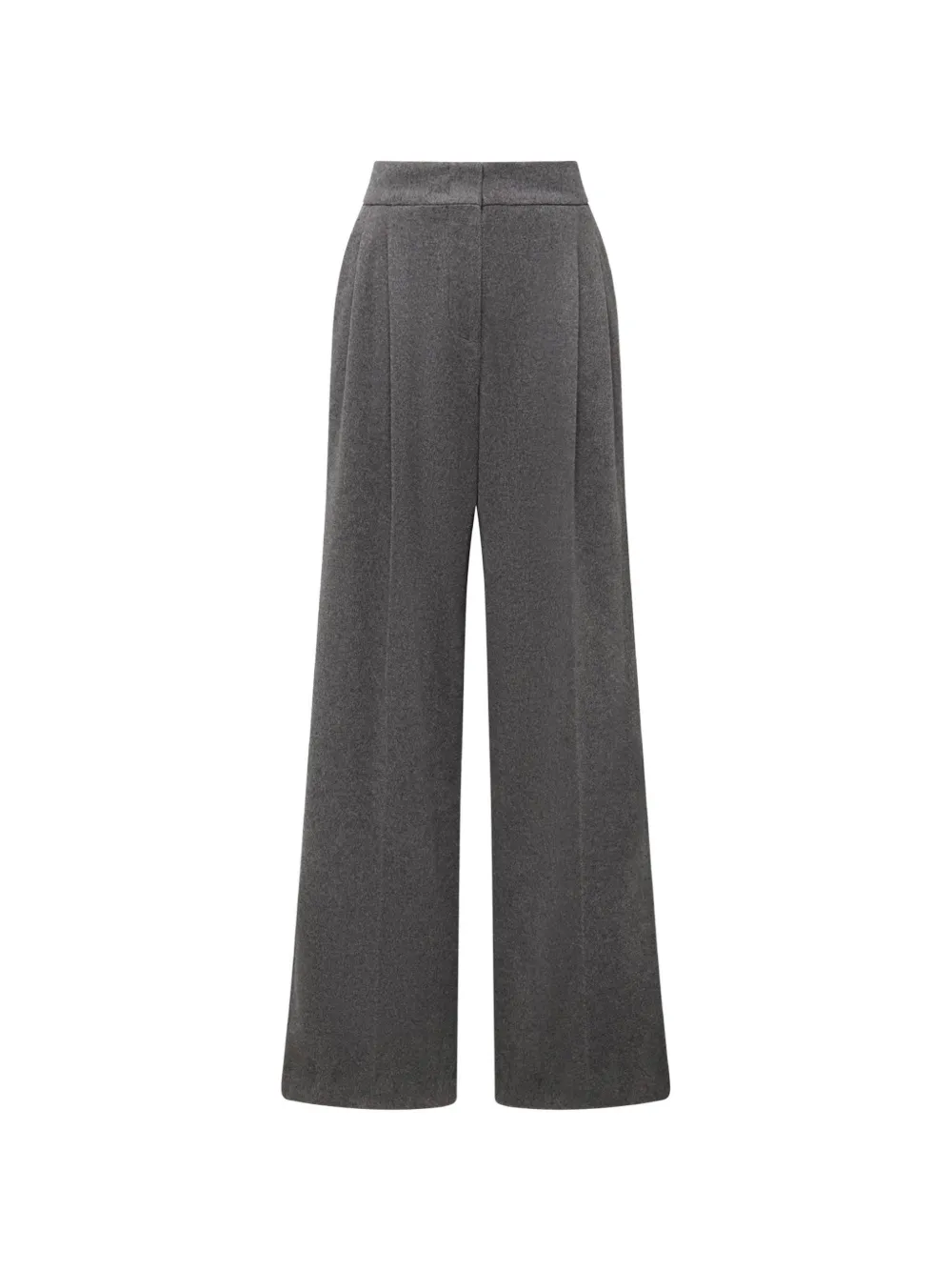 Another Tomorrow pleated wide-leg trousers - Grigio