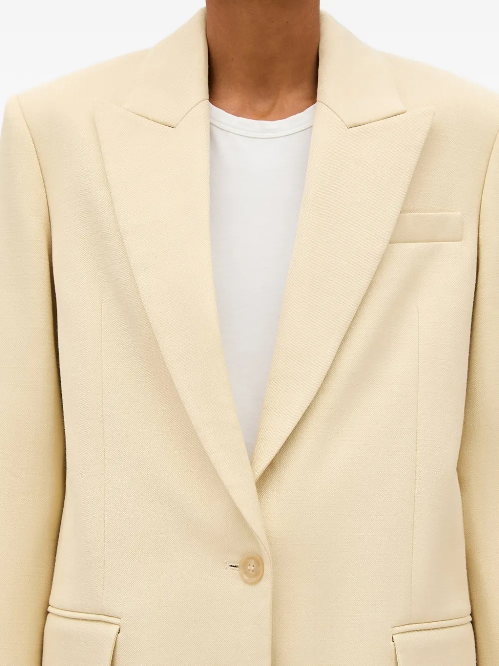 Another Tomorrow Oversized Tailored Blazer in Neutrals, view 5