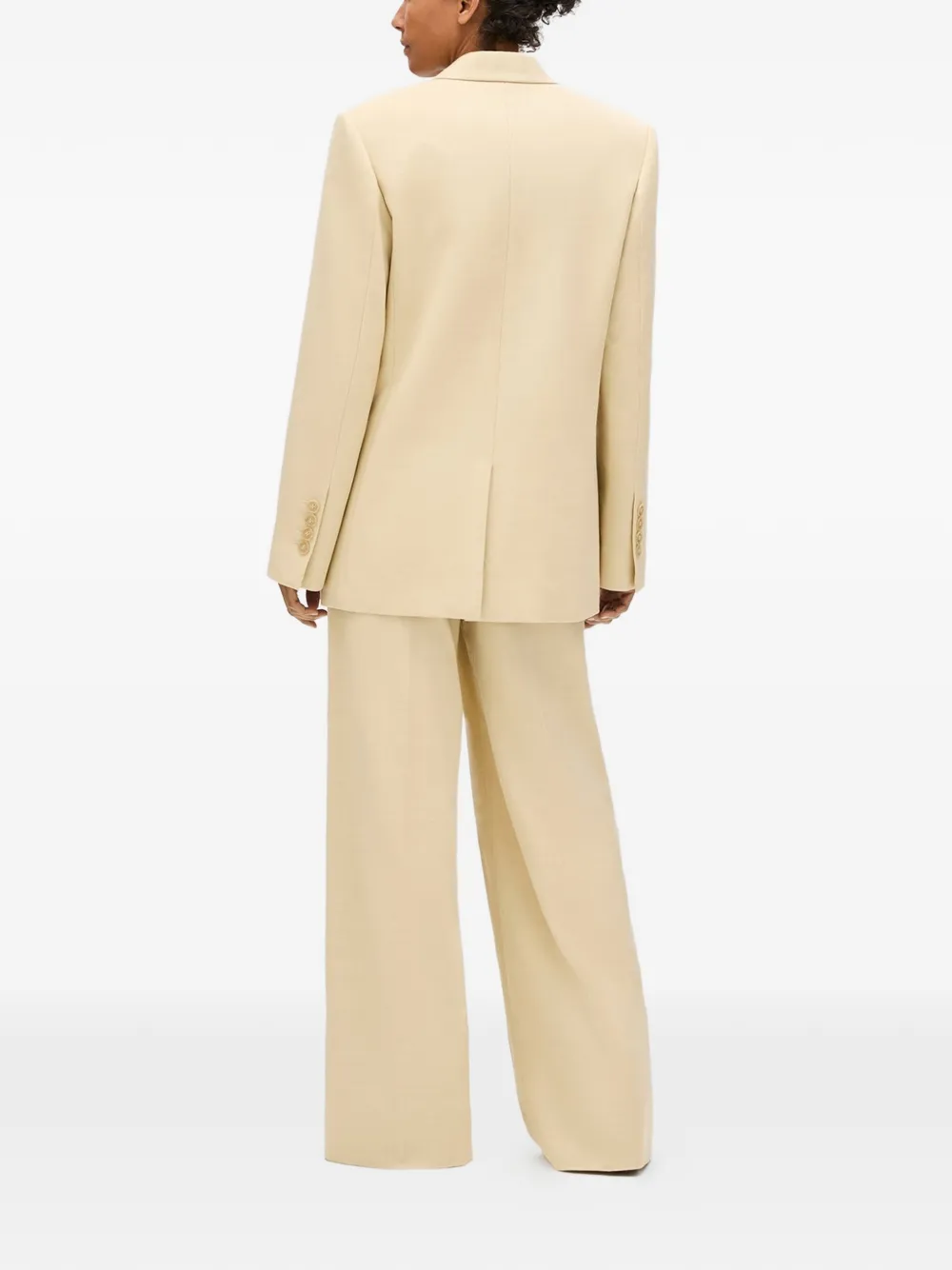 Another Tomorrow Oversized Tailored Blazer in Neutrals, view 4