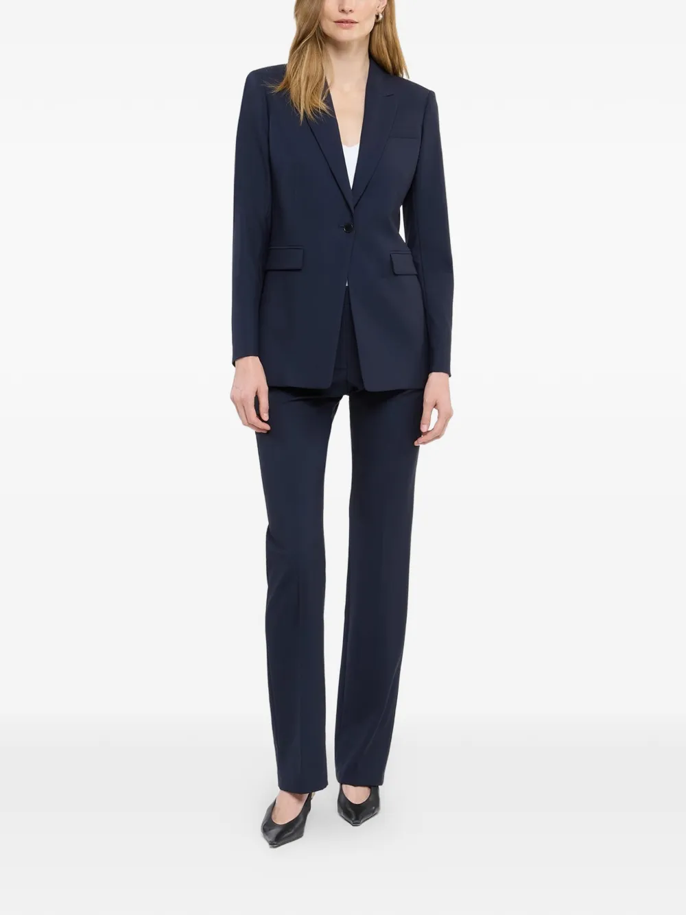 Another Tomorrow Blazer Con Bottone Singolo - Blu 