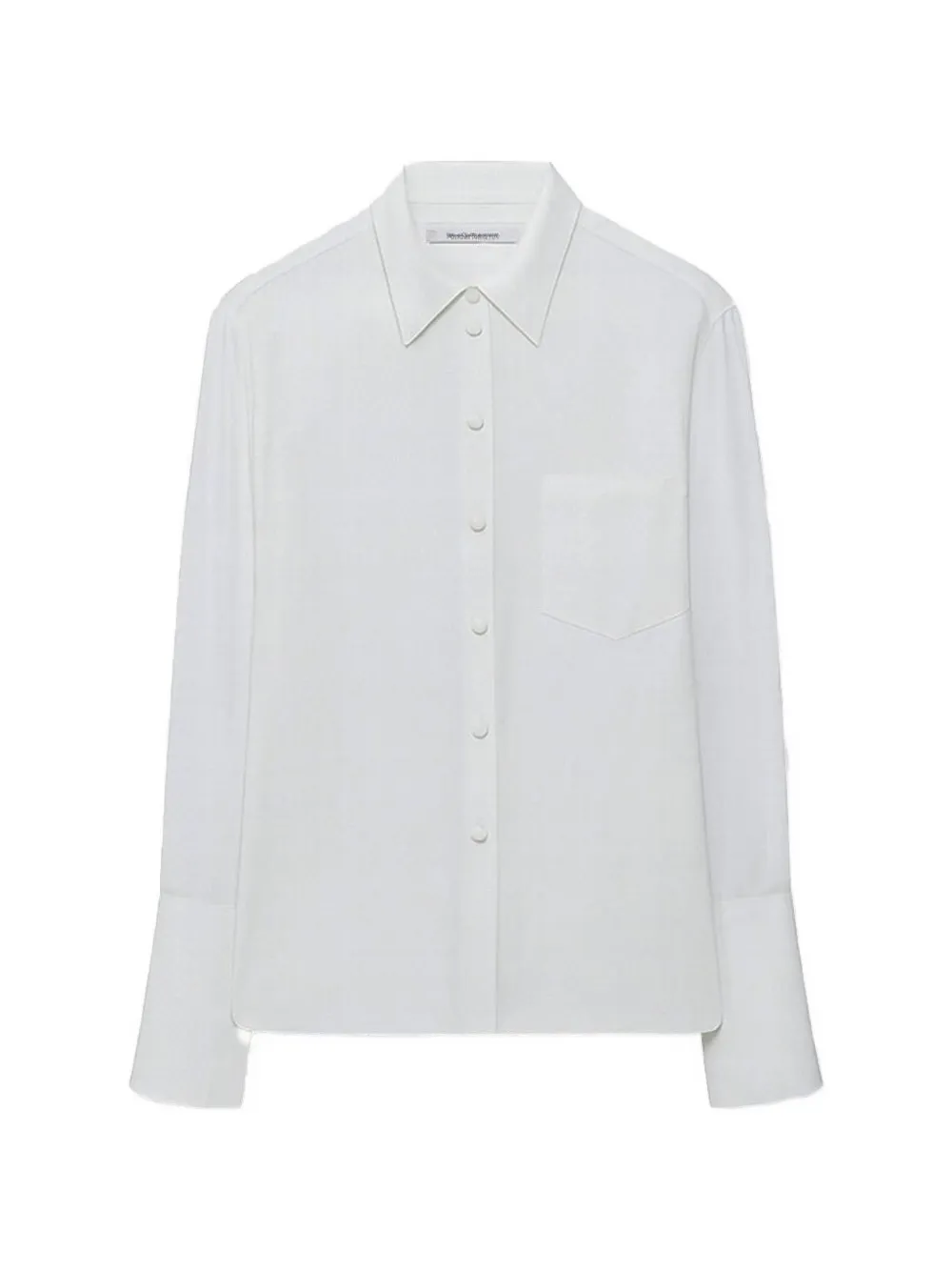 Another Tomorrow silk french-cuff shirt - Bianco