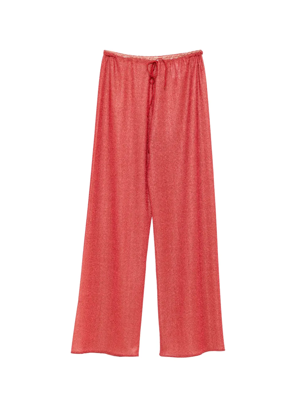 Oséree Lumière drawstring wide-leg trousers - Rosso