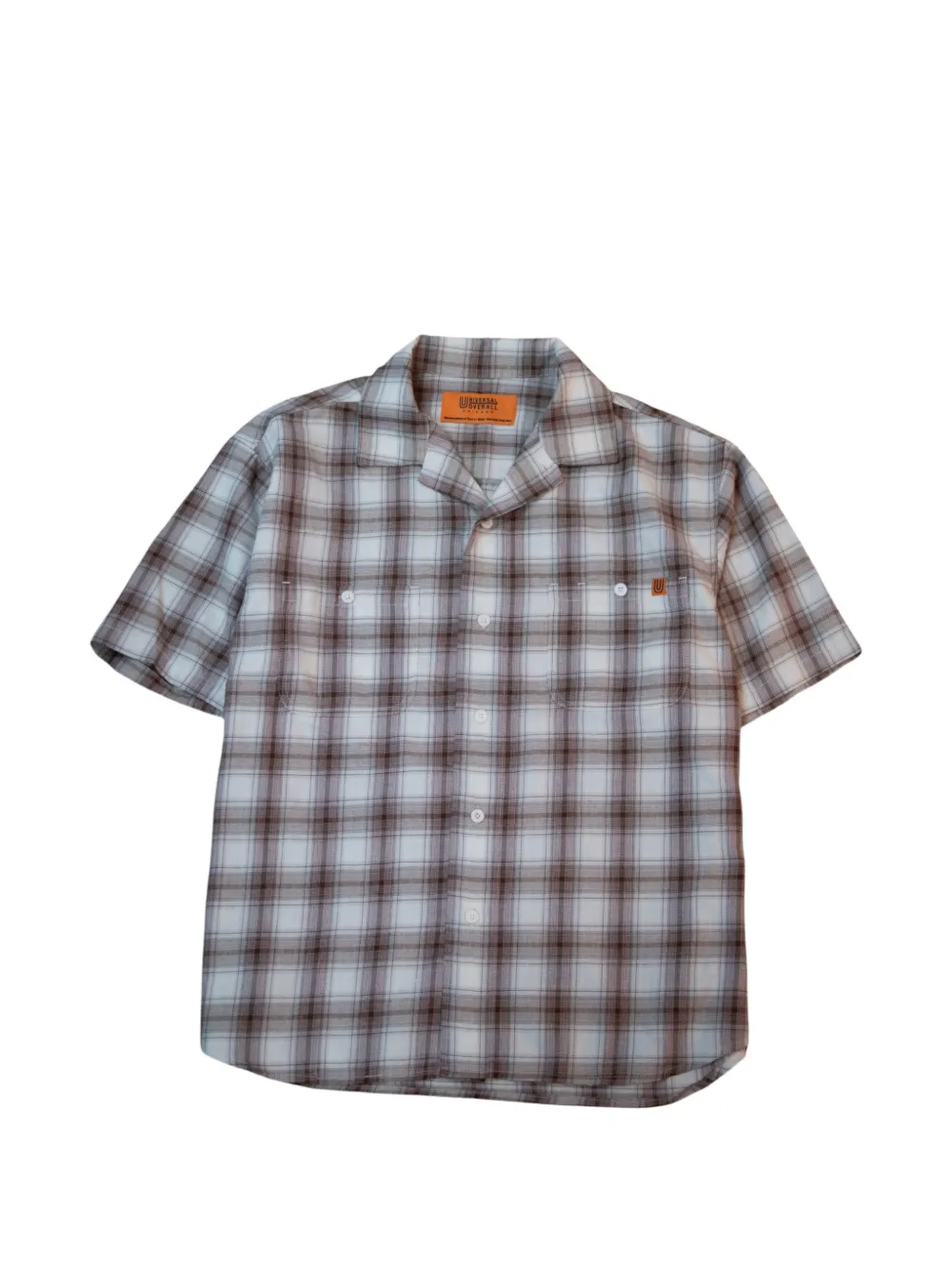UNIVERSAL OVERALL Camicia a quadri - Grigio