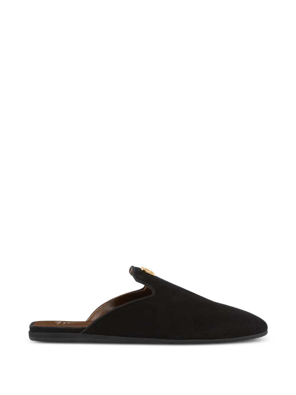 Giuseppe Zanotti Seal slipper Zwart