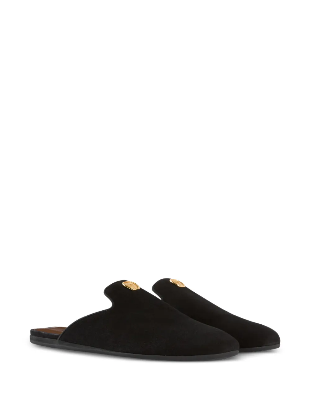 Giuseppe Zanotti Seal slipper Zwart
