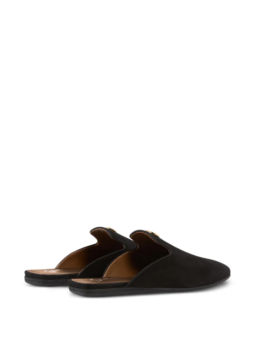 Giuseppe Zanotti Seal slipper Zwart