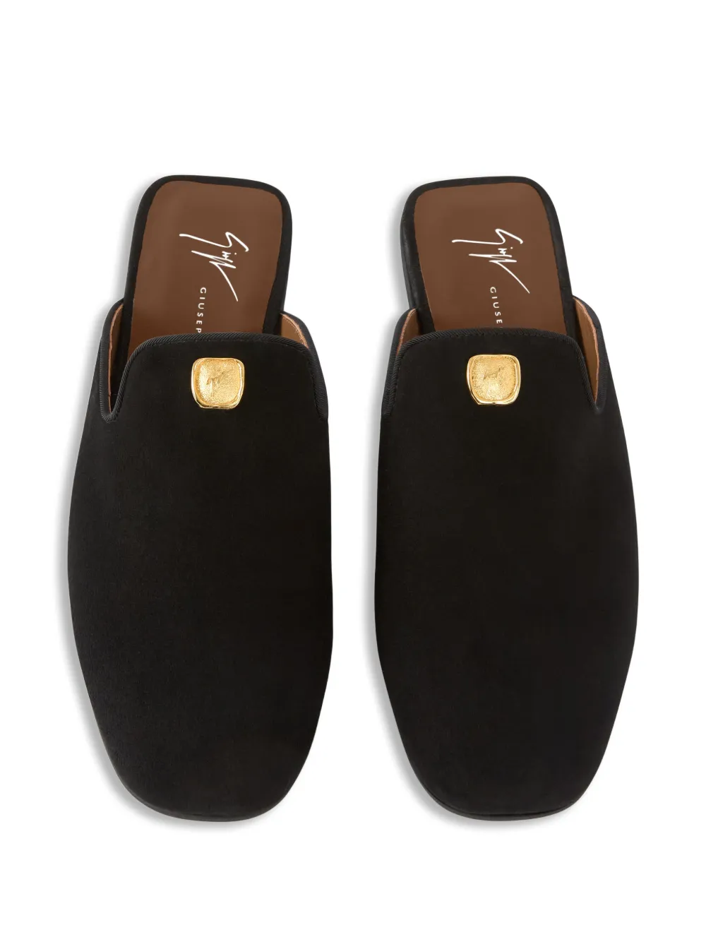 Giuseppe Zanotti Seal slipper Zwart