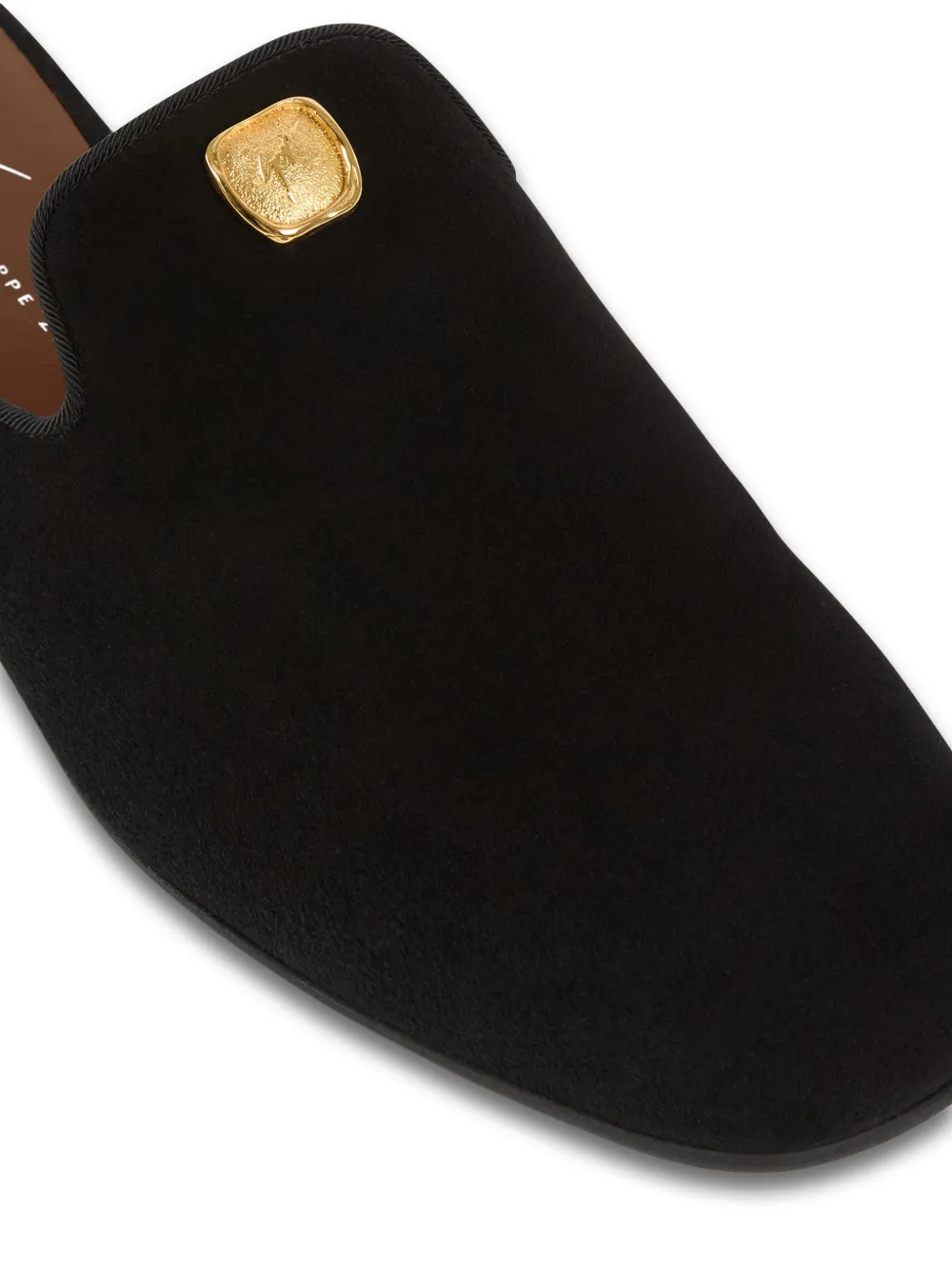 Giuseppe Zanotti Seal slipper Zwart