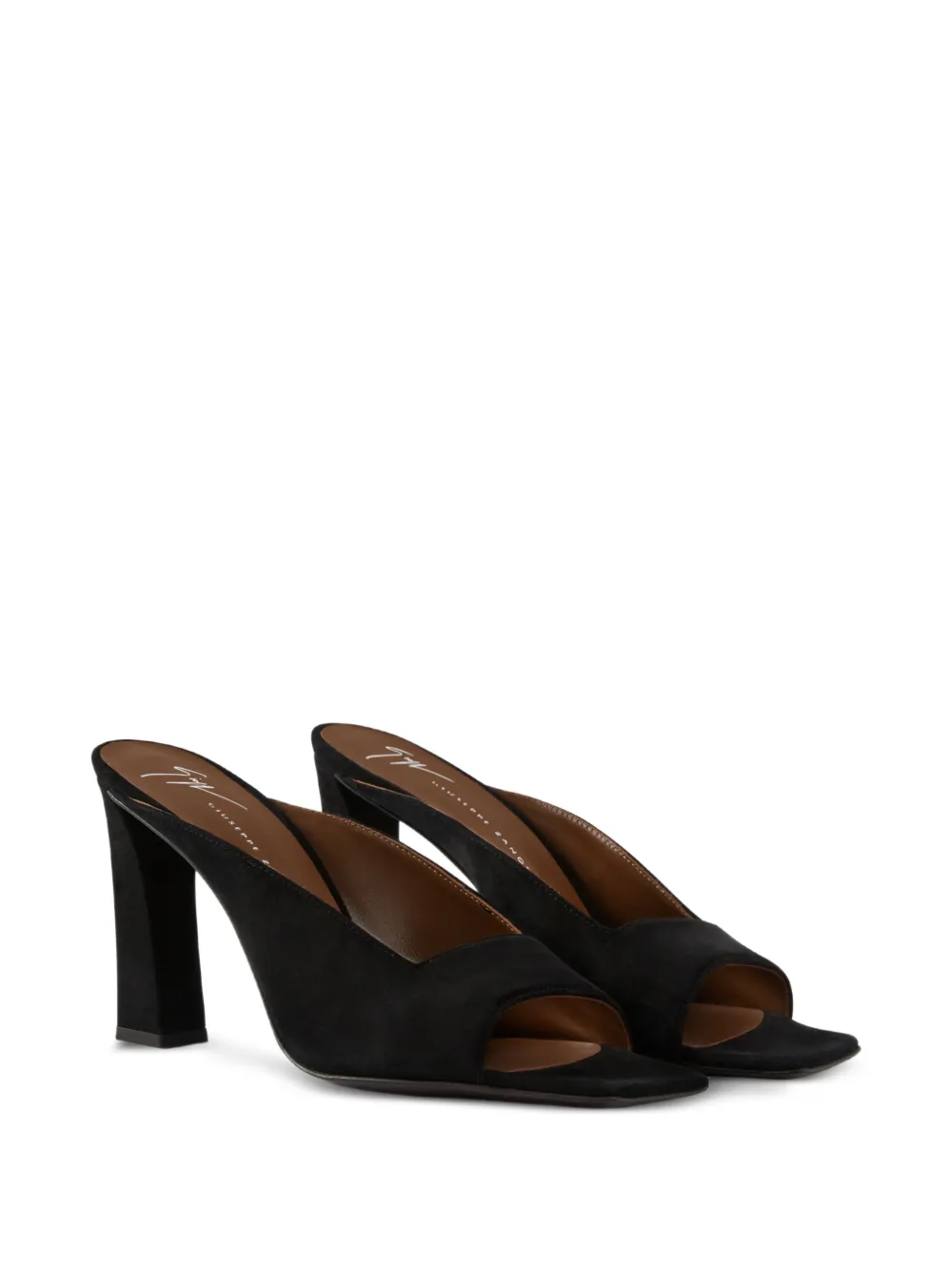 Giuseppe Zanotti Seal mules 90 Zwart