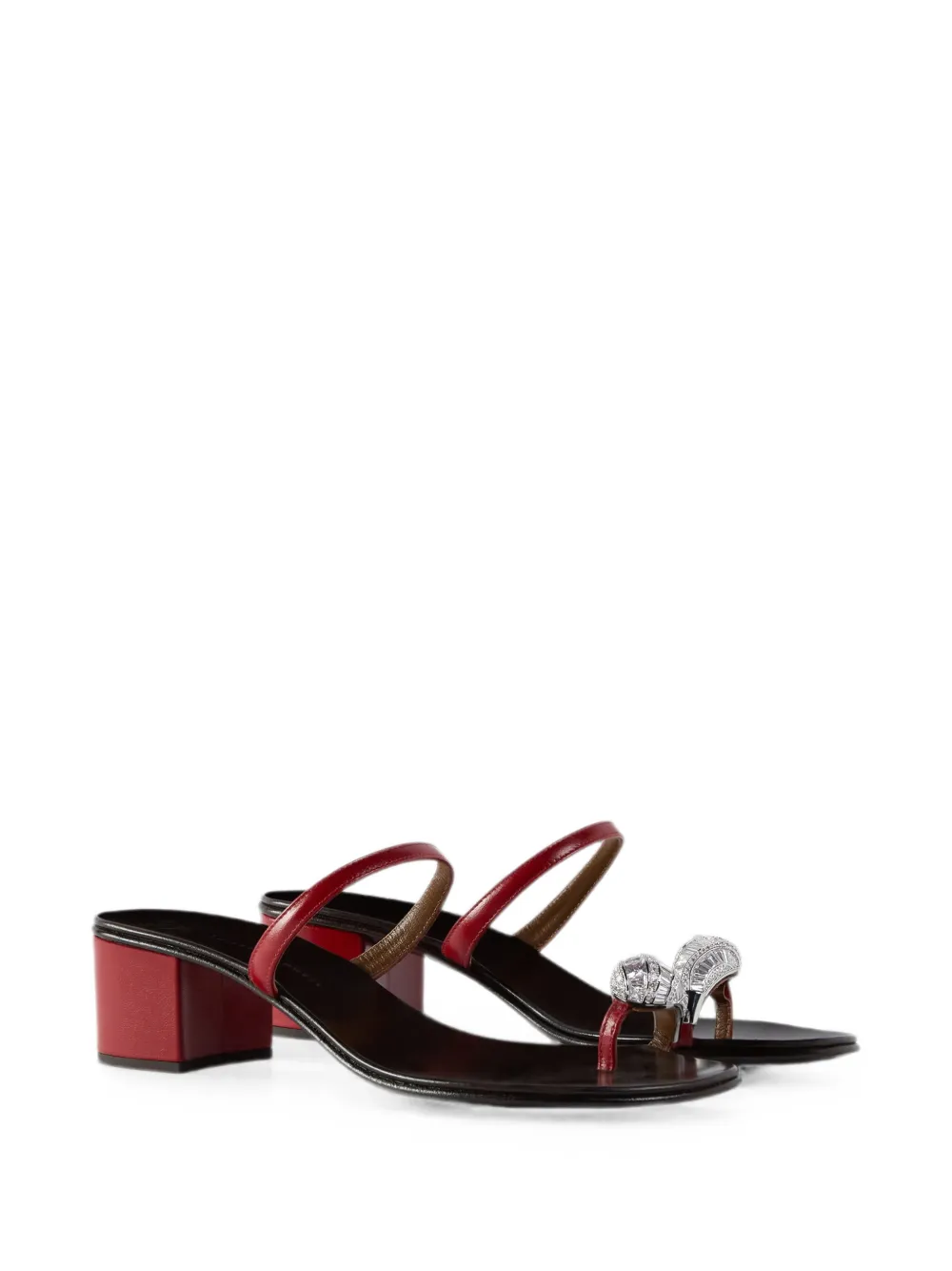 Giuseppe Zanotti Icon Ring40 sandals Rood