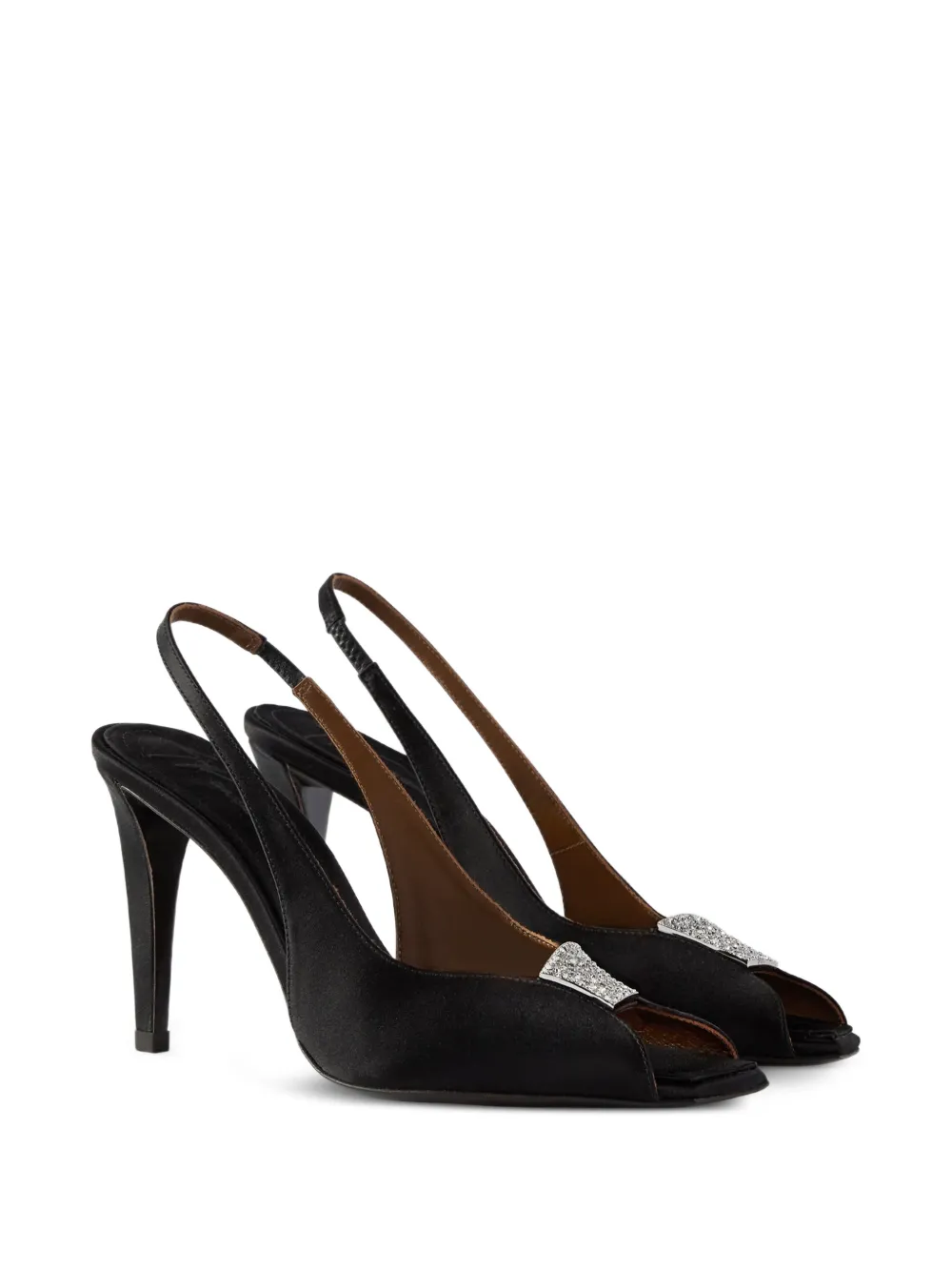 Giuseppe Zanotti La Nuit 90 slingback pumps Zwart
