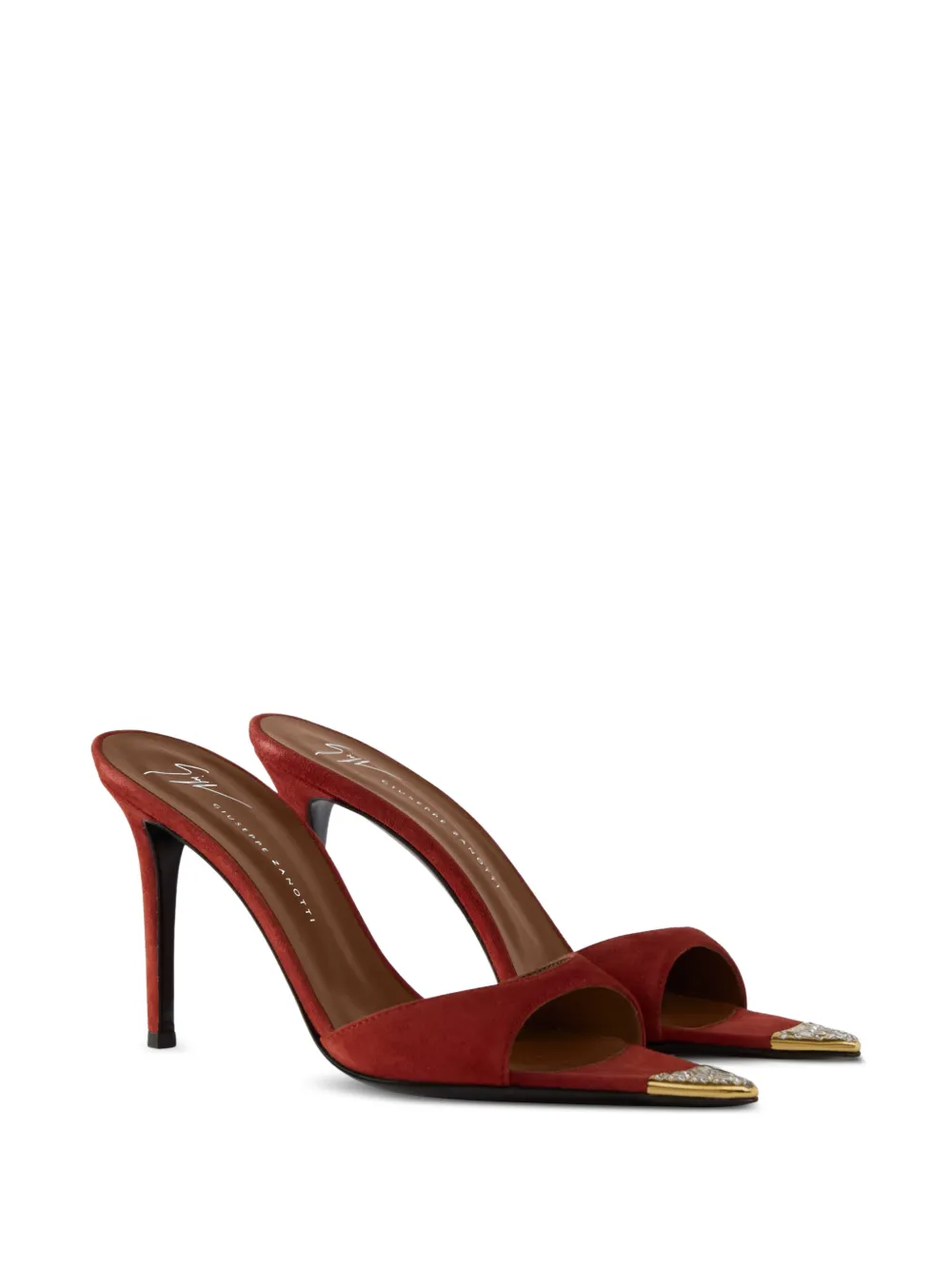 Giuseppe Zanotti Intriigo Jewelry mules 90 Rood
