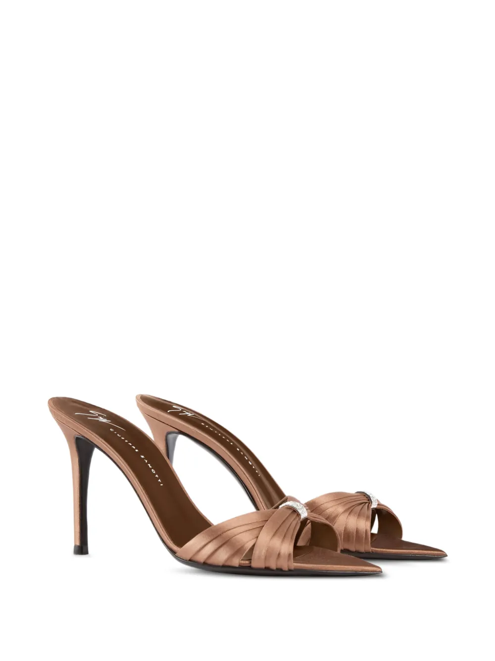 Giuseppe Zanotti Lumière mules 90 Beige
