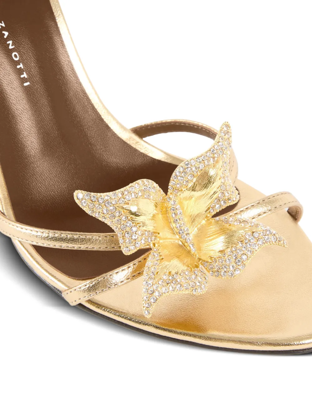Giuseppe Zanotti Mariposa mules 90 Goud