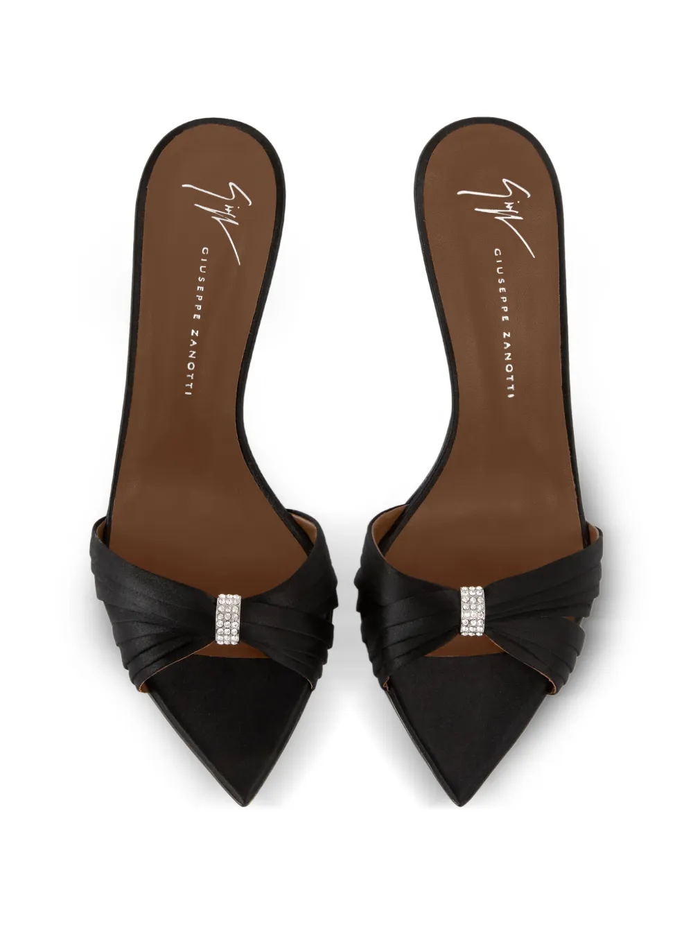 Giuseppe Zanotti Lumière mules 90 Zwart