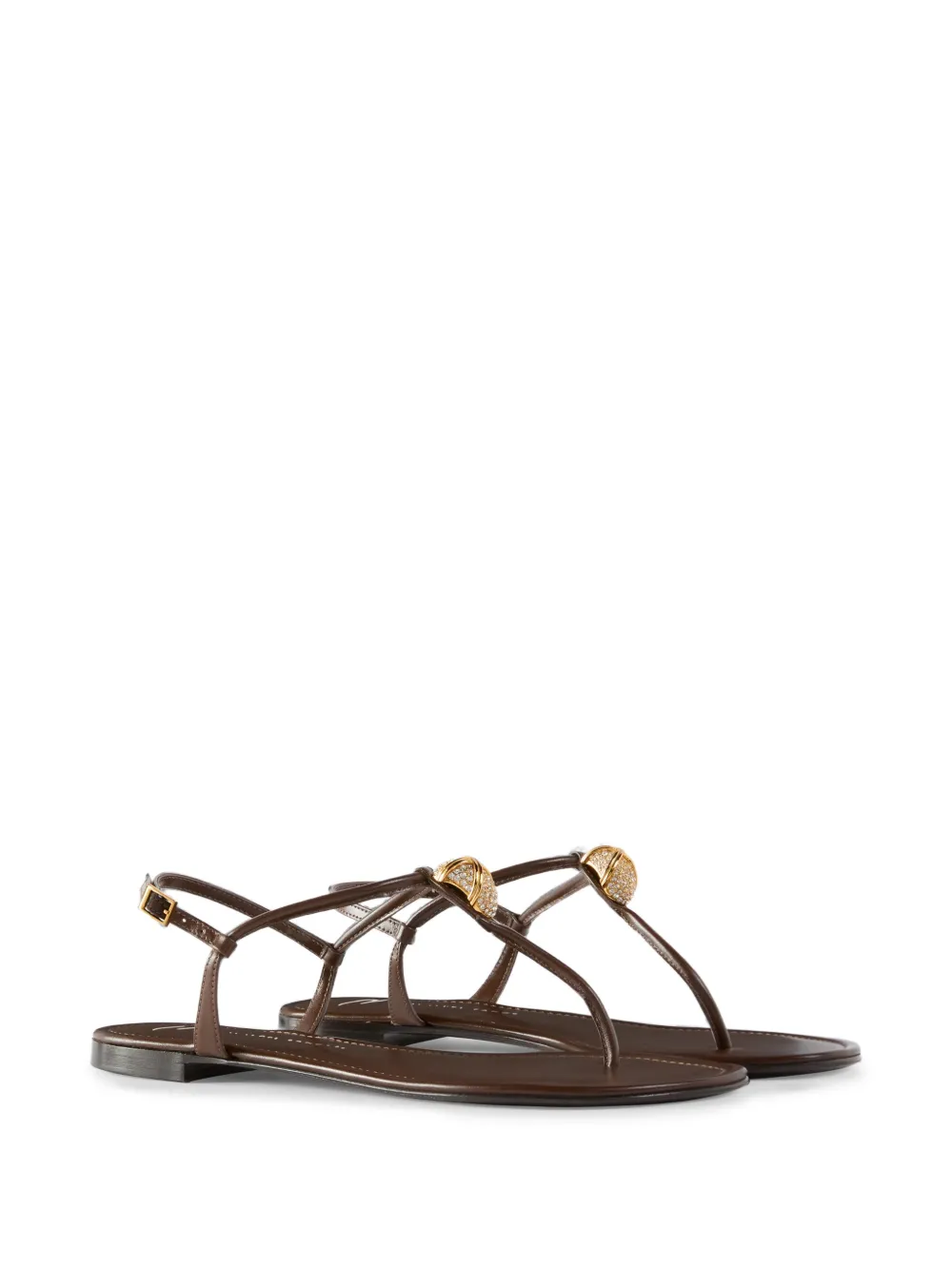 Giuseppe Zanotti Cocktail flat sandals Bruin